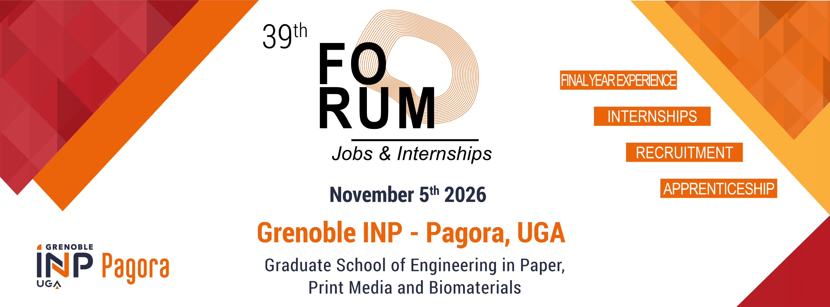 Forum Jobs and Internship of Grenoble INP - Pagora